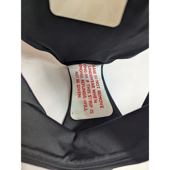 Fabletics Bikini Bottom Gabriella Swim Brief Bottoms Black Cheeky Women L 10 NWT - Picture 8 of 8